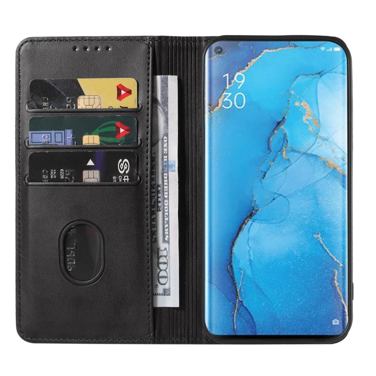 For OPPO Reno3 Magnetic Closure Leather Phone Case