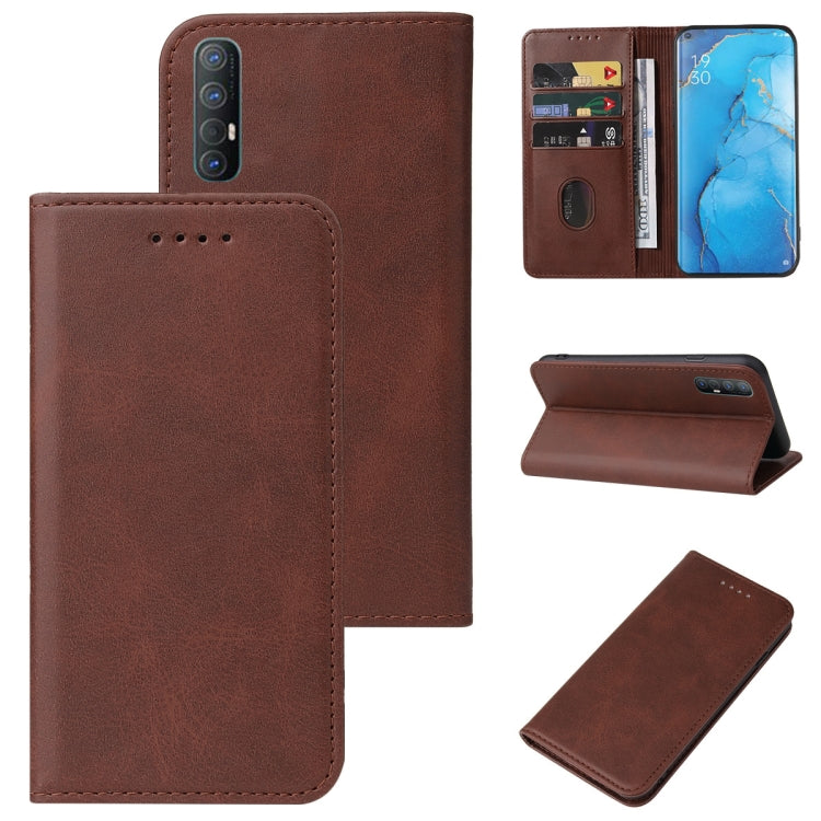 For OPPO Reno3 Magnetic Closure Leather Phone Case
