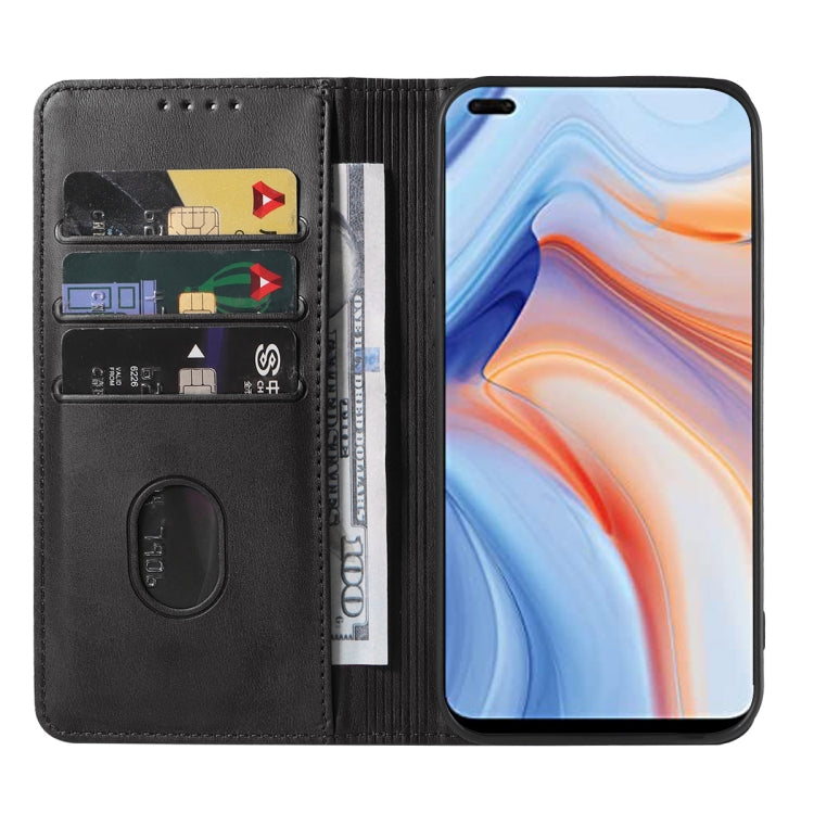 For OPPO Reno4 5G Magnetic Closure Leather Phone Case
