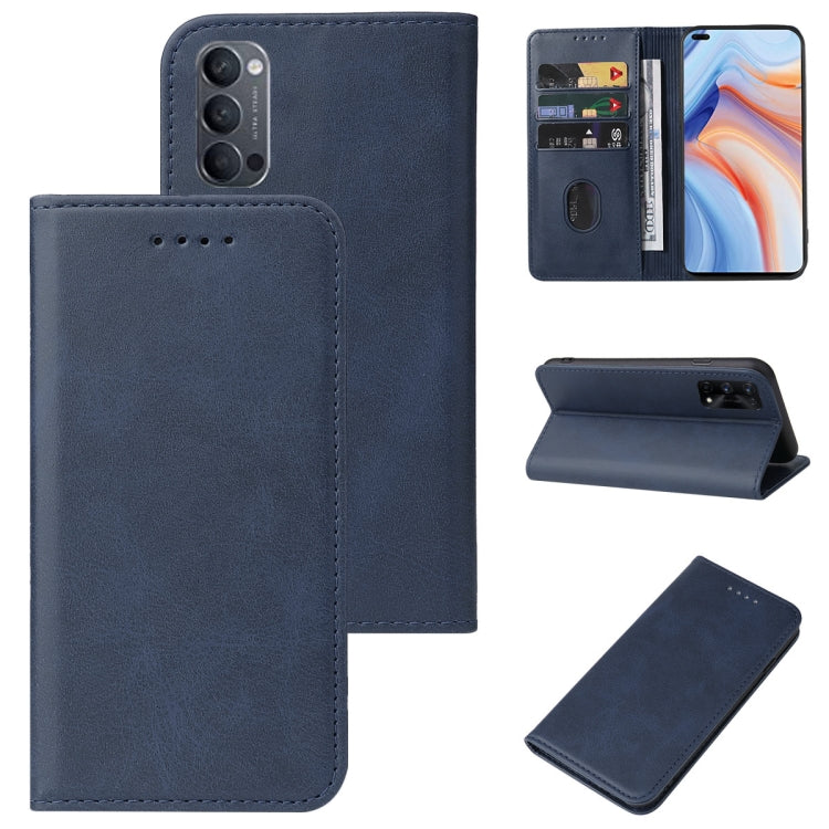 For OPPO Reno4 5G Magnetic Closure Leather Phone Case