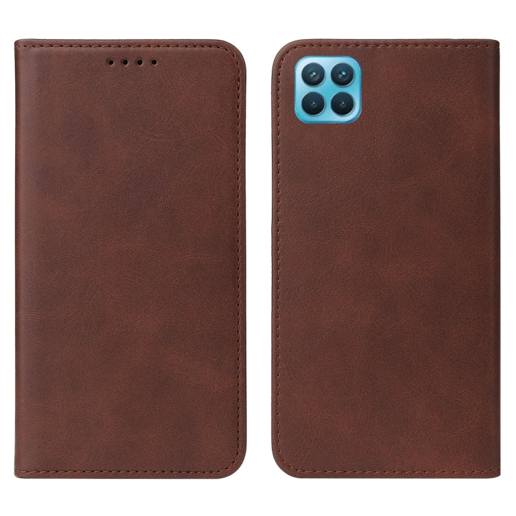 For OPPO Reno4 Lite Magnetic Closure Leather Phone Case