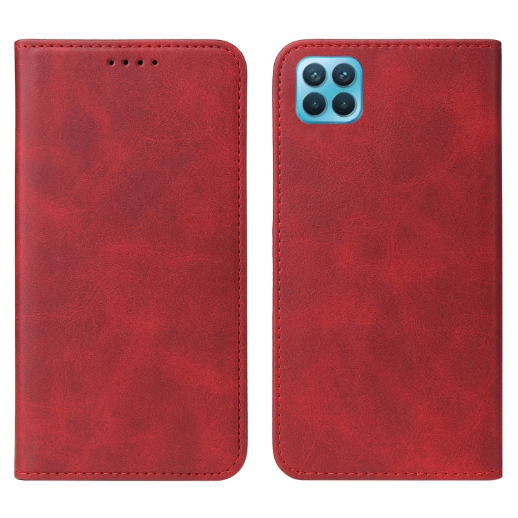 For OPPO Reno4 Lite Magnetic Closure Leather Phone Case