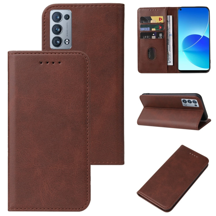 For OPPO Reno6 Pro+ 5G Magnetic Closure Leather Phone Case