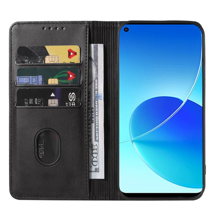 For OPPO Reno6 Z Magnetic Closure Leather Phone Case