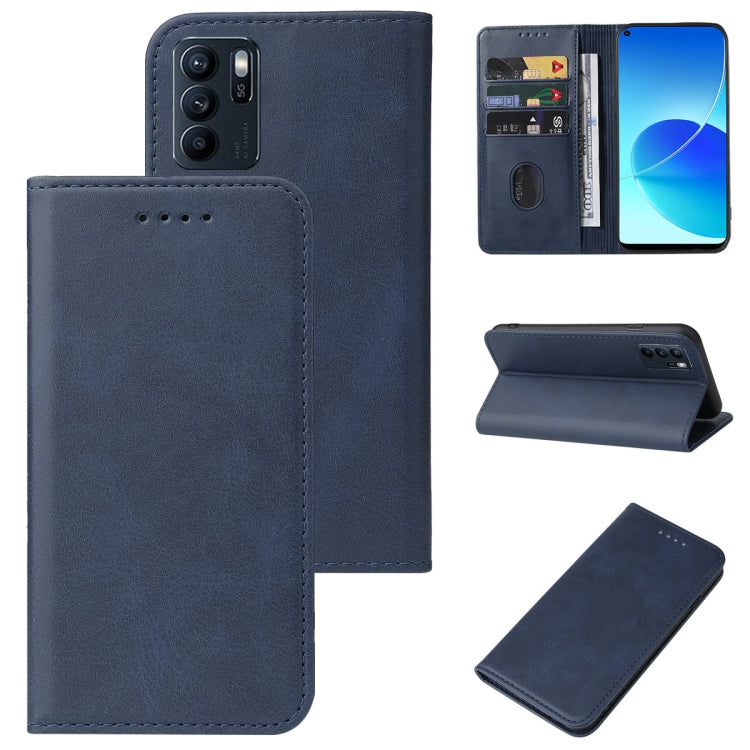 For OPPO Reno6 Z Magnetic Closure Leather Phone Case
