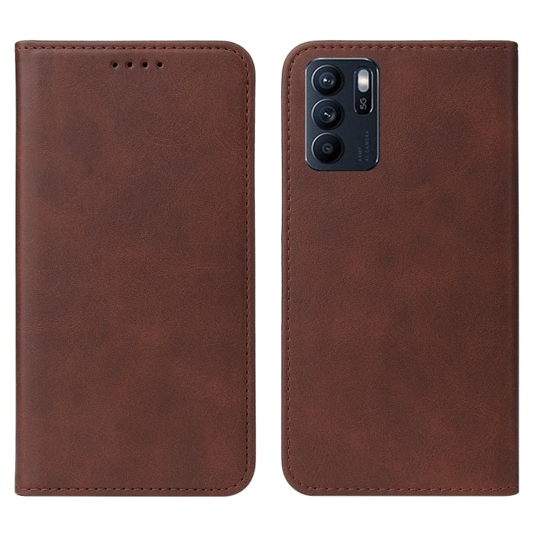 For OPPO Reno6 Z Magnetic Closure Leather Phone Case