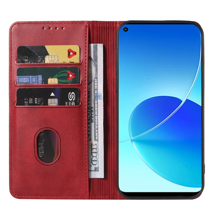 For OPPO Reno6 Z Magnetic Closure Leather Phone Case