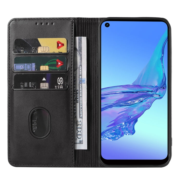 For OPPO A32 Magnetic Closure Leather Phone Case