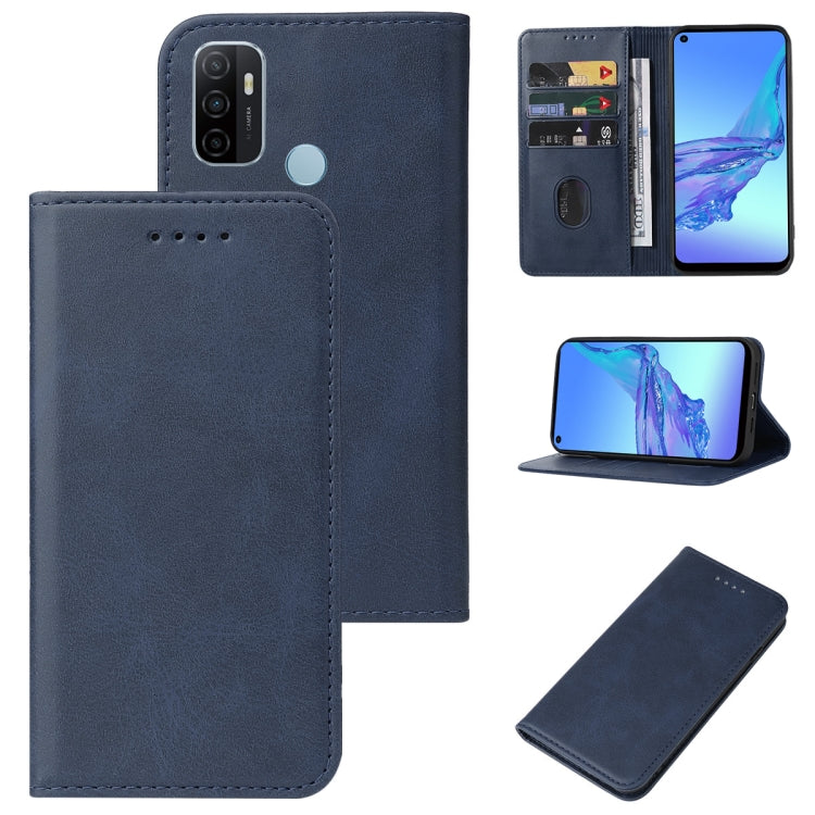 For OPPO A32 Magnetic Closure Leather Phone Case