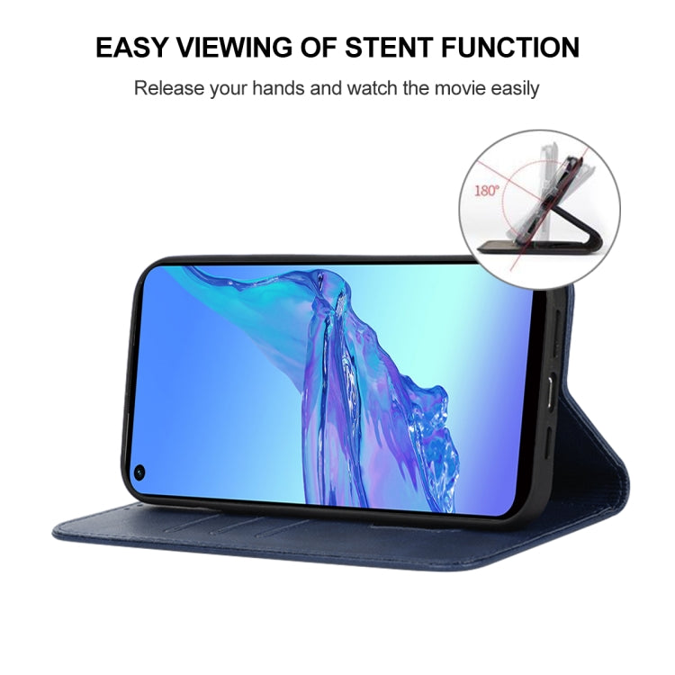 For OPPO A32 Magnetic Closure Leather Phone Case