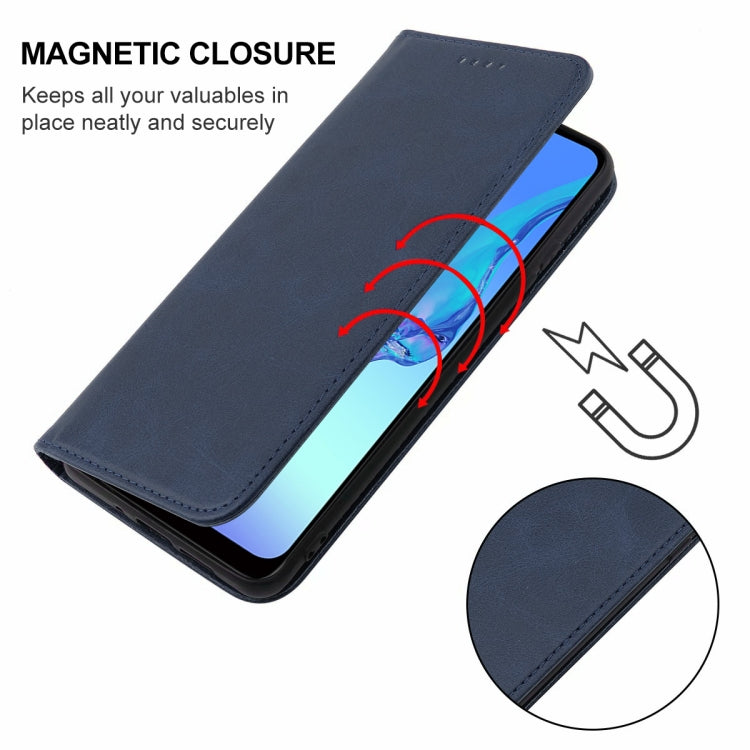 For OPPO A32 Magnetic Closure Leather Phone Case