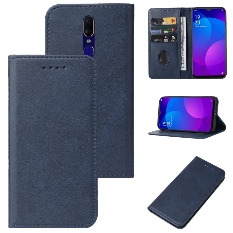 For OPPO F11 Magnetic Closure Leather Phone Case