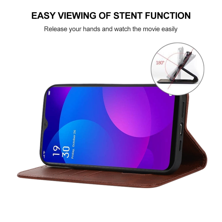 For OPPO F11 Magnetic Closure Leather Phone Case