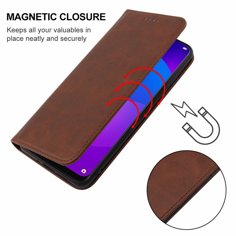 For OPPO F11 Magnetic Closure Leather Phone Case