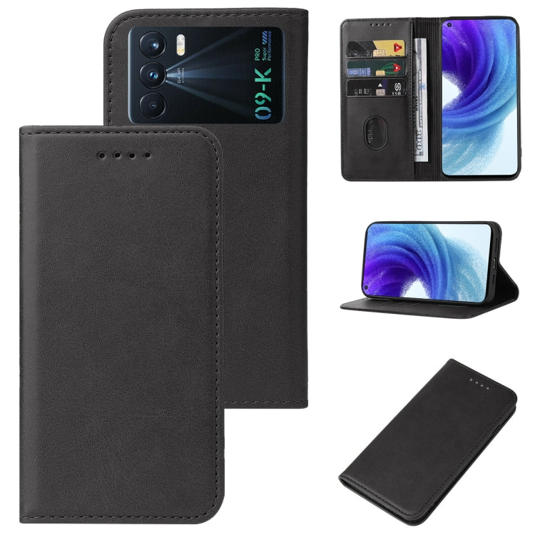 For OPPO K9 Pro Magnetic Closure Leather Phone Case