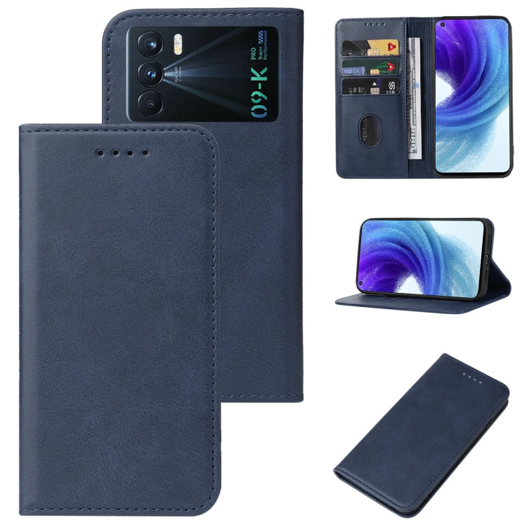 For OPPO K9 Pro Magnetic Closure Leather Phone Case