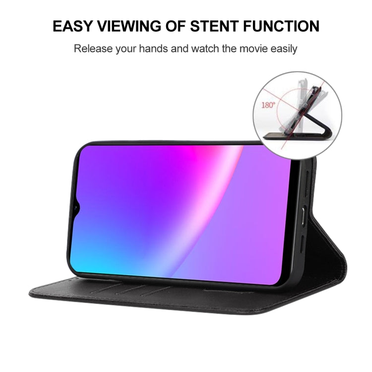 For Realme C25s Magnetic Closure Leather Phone Case