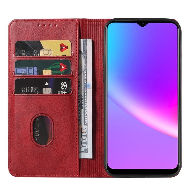 For Realme C25s Magnetic Closure Leather Phone Case