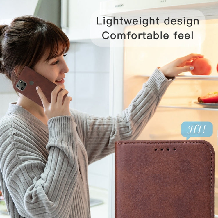 For Realme C25Y Magnetic Closure Leather Phone Case