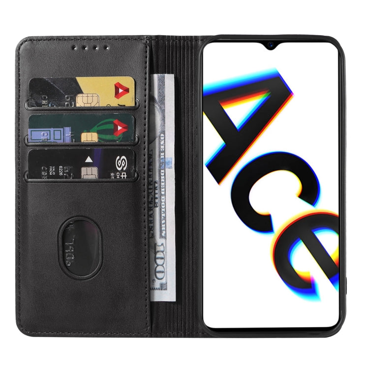 For OPPO Reno Ace Magnetic Closure Leather Phone Case