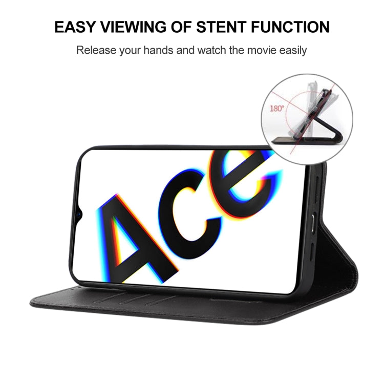 For OPPO Reno Ace Magnetic Closure Leather Phone Case