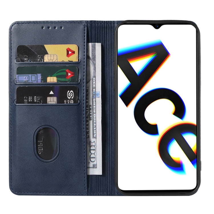 For OPPO Reno Ace Magnetic Closure Leather Phone Case