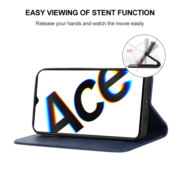 For OPPO Reno Ace Magnetic Closure Leather Phone Case