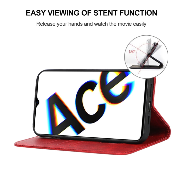 For OPPO Reno Ace Magnetic Closure Leather Phone Case