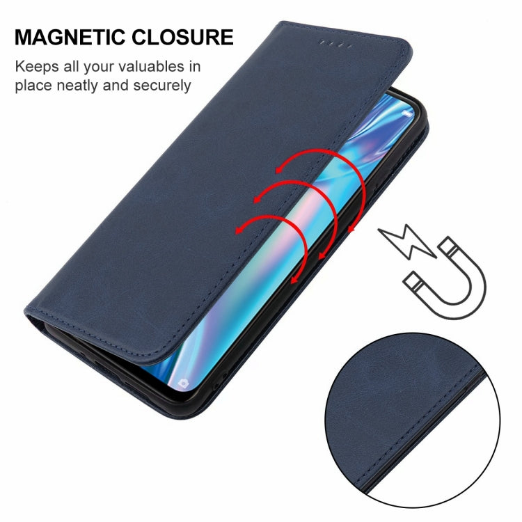 For OPPO A12 Magnetic Closure Leather Phone Case