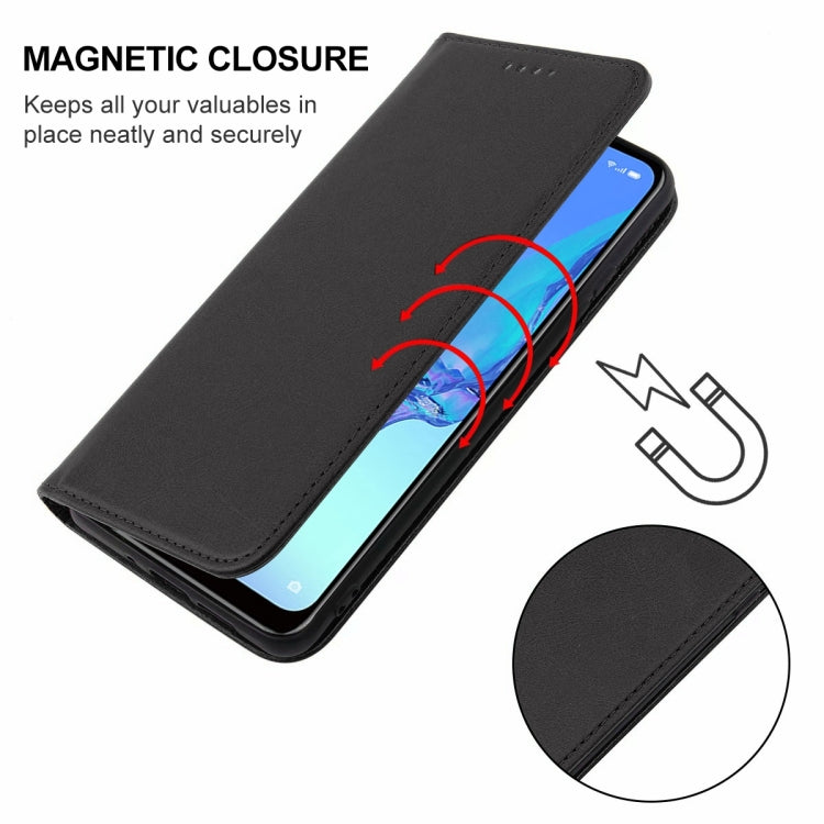 For OPPO A53s Magnetic Closure Leather Phone Case