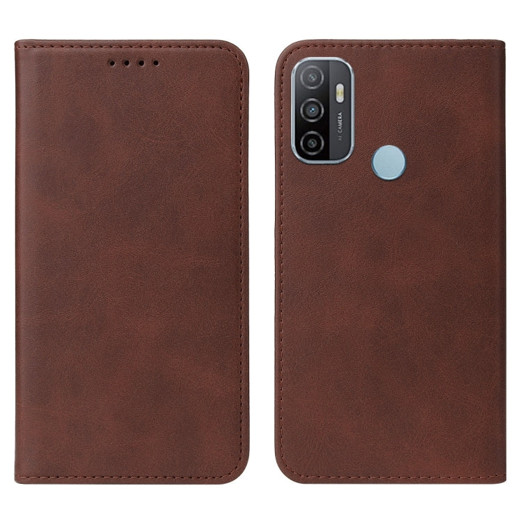 For OPPO A53s Magnetic Closure Leather Phone Case