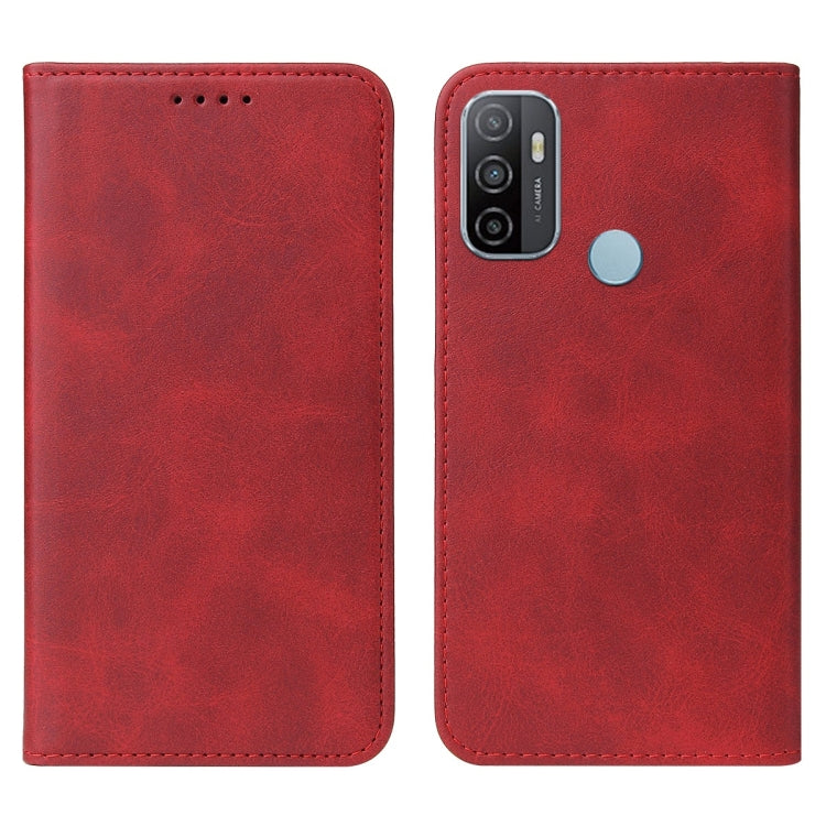 For OPPO A53s Magnetic Closure Leather Phone Case
