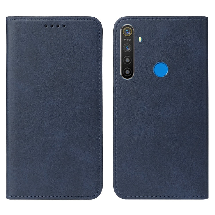 For Realme 5 / 5i / 5s / 6i / Narzo 20A Magnetic Closure Leather Phone Case