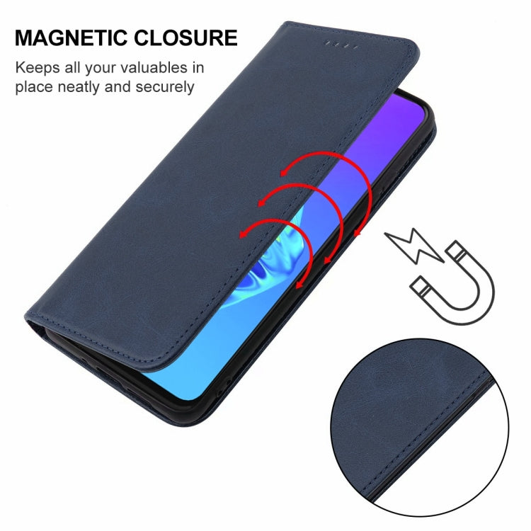 For Realme 5 / 5i / 5s / 6i / Narzo 20A Magnetic Closure Leather Phone Case