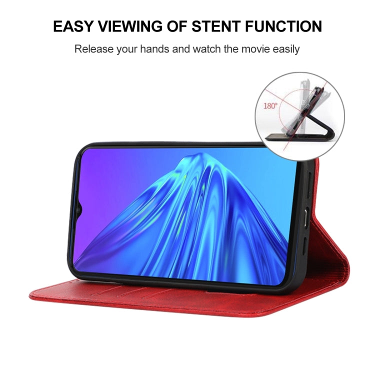 For Realme 5 / 5i / 5s / 6i / Narzo 20A Magnetic Closure Leather Phone Case