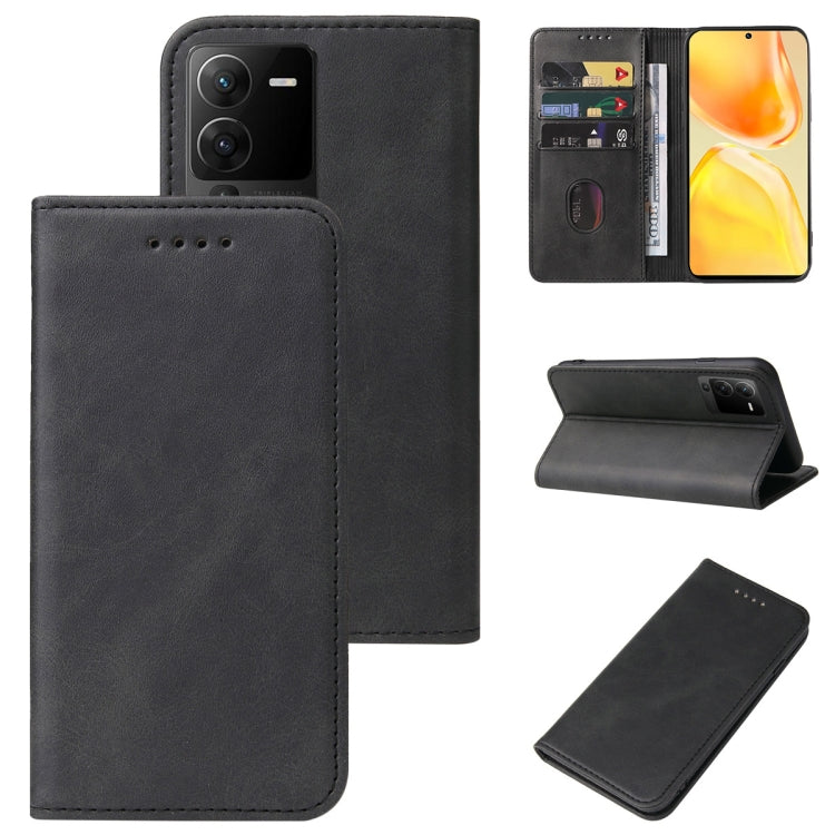 For vivo S15 Magnetic Closure Leather Phone Case