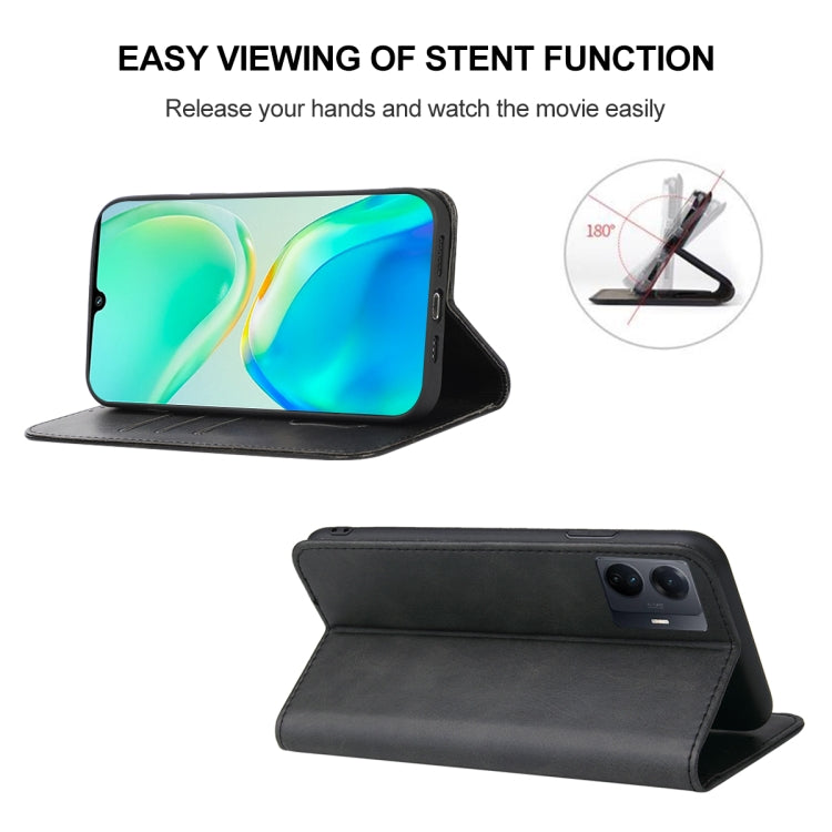 For vivo S15e Magnetic Closure Leather Phone Case