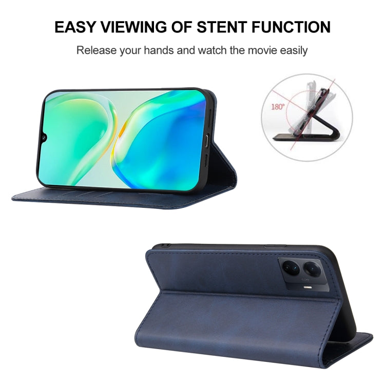 For vivo S15e Magnetic Closure Leather Phone Case