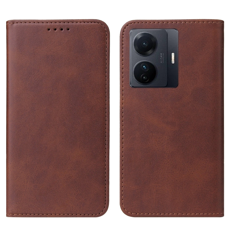 For vivo S15e Magnetic Closure Leather Phone Case