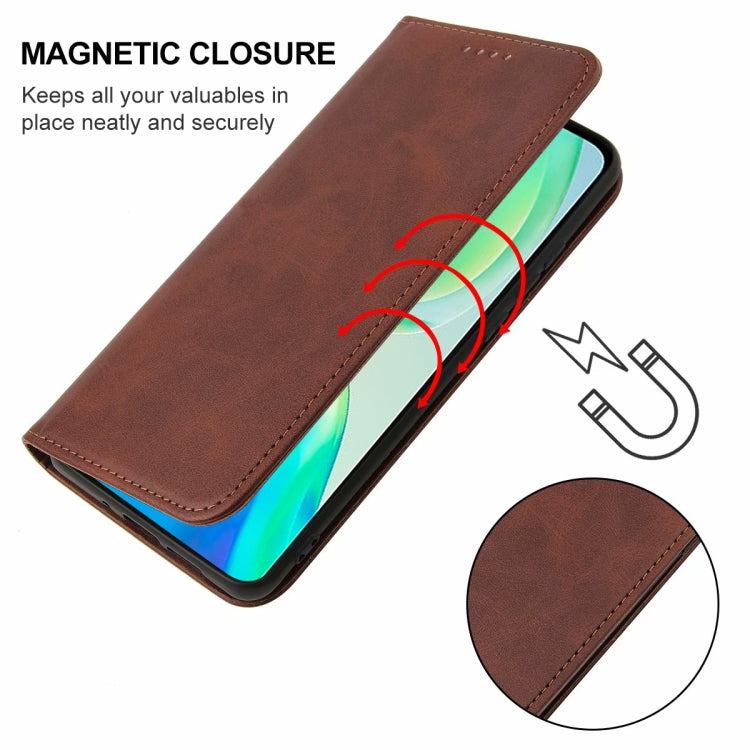 For vivo S15e Magnetic Closure Leather Phone Case