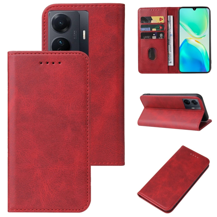 For vivo S15e Magnetic Closure Leather Phone Case