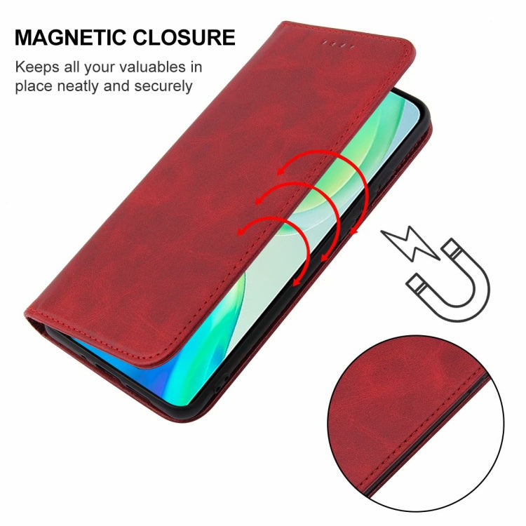For vivo S15e Magnetic Closure Leather Phone Case