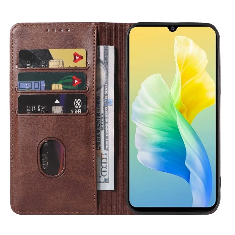For vivo S10e / V23e Magnetic Closure Leather Phone Case
