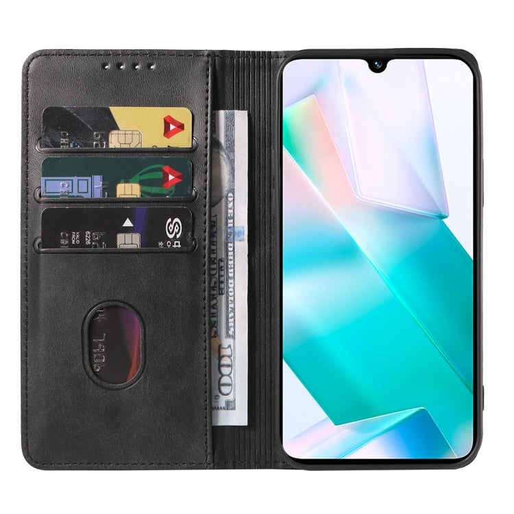 For vivo T1 Snapdragon 778G Magnetic Closure Leather Phone Case