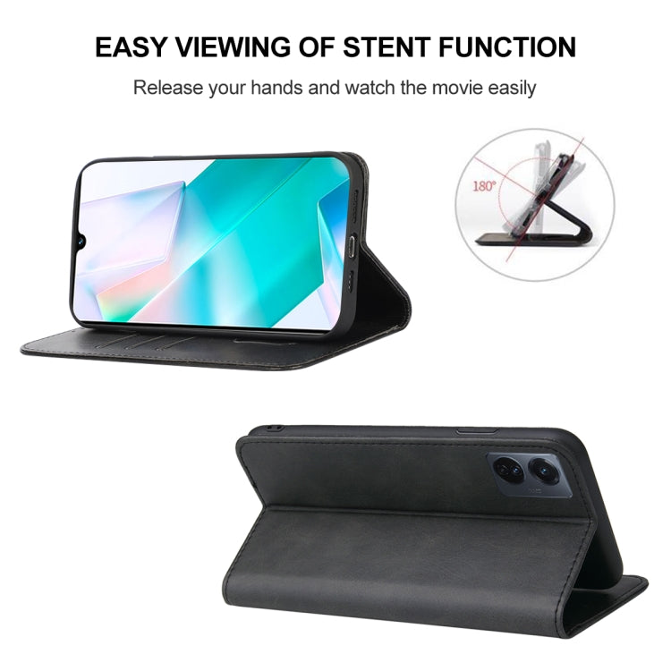 For vivo T1 Snapdragon 778G Magnetic Closure Leather Phone Case