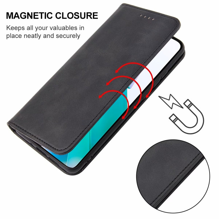 For vivo T1 Snapdragon 778G Magnetic Closure Leather Phone Case