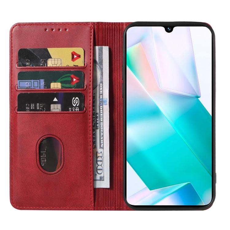 For vivo T1 Snapdragon 778G Magnetic Closure Leather Phone Case