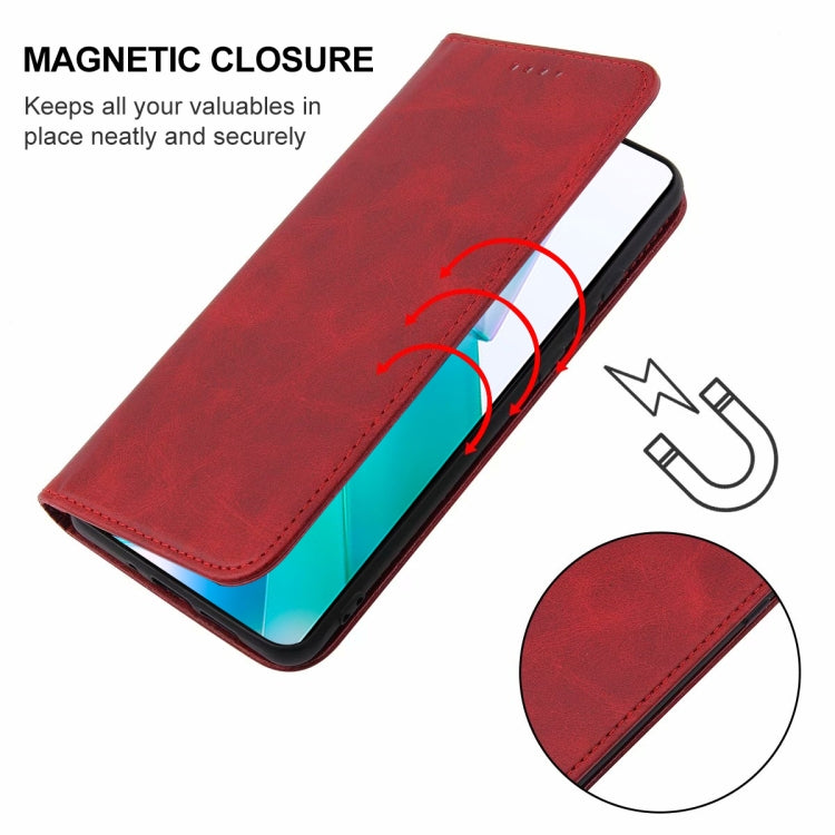 For vivo T1 Snapdragon 778G Magnetic Closure Leather Phone Case