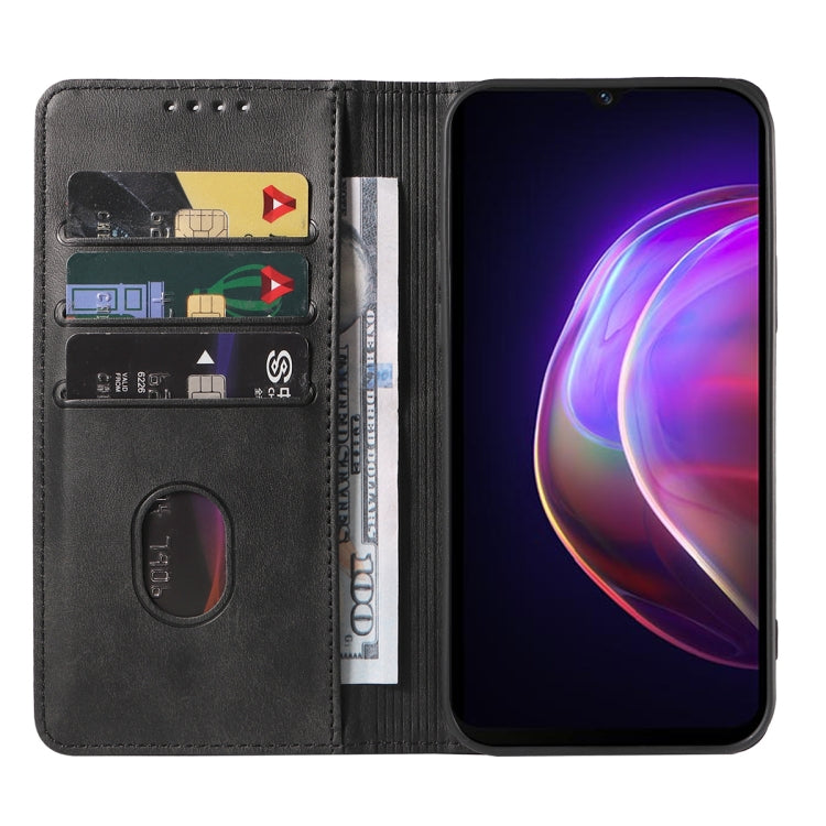 For vivo V21 4G Magnetic Closure Leather Phone Case