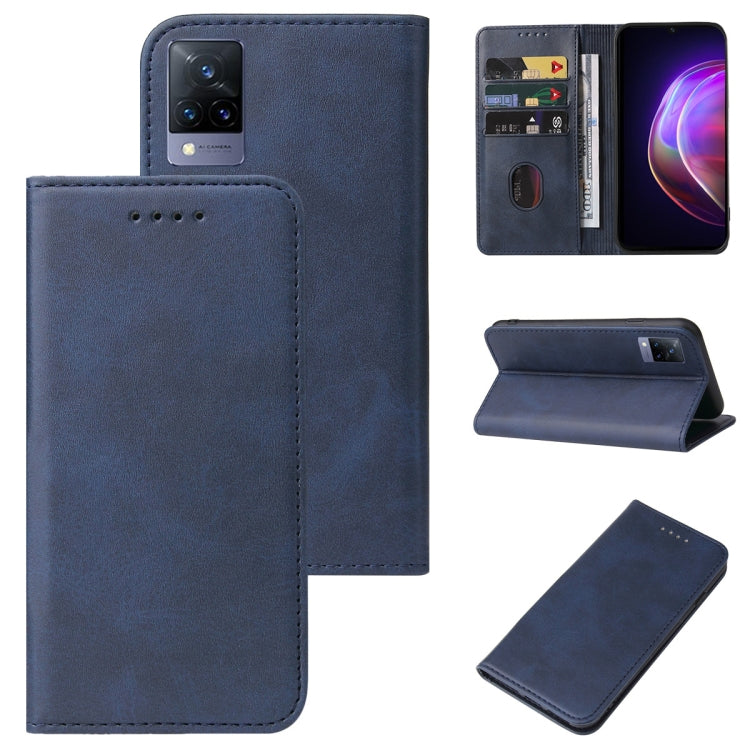 For vivo V21 4G Magnetic Closure Leather Phone Case